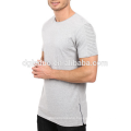 Hot sale promotional athletic men t shirt with side zipper t shirt